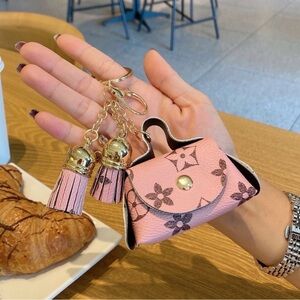 Fashion Jewelry Pink and Gold Key & Card Holder